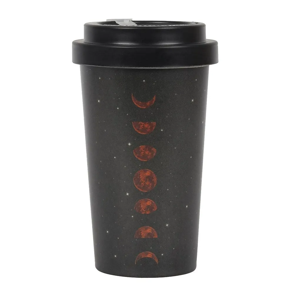 13.5 oz Bamboo Travel Mug with Sleeve - Moon Phases