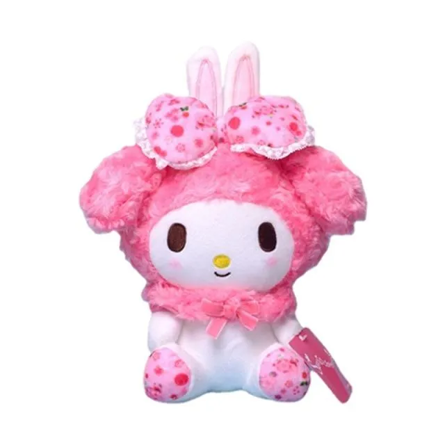 23cm Cartoon Stuffed Animals Kuromi My Melody Cinnamoroll Plush Toy Anime Kawaii Cute Soft Plushie Appease Girls Doll Toys Gifts