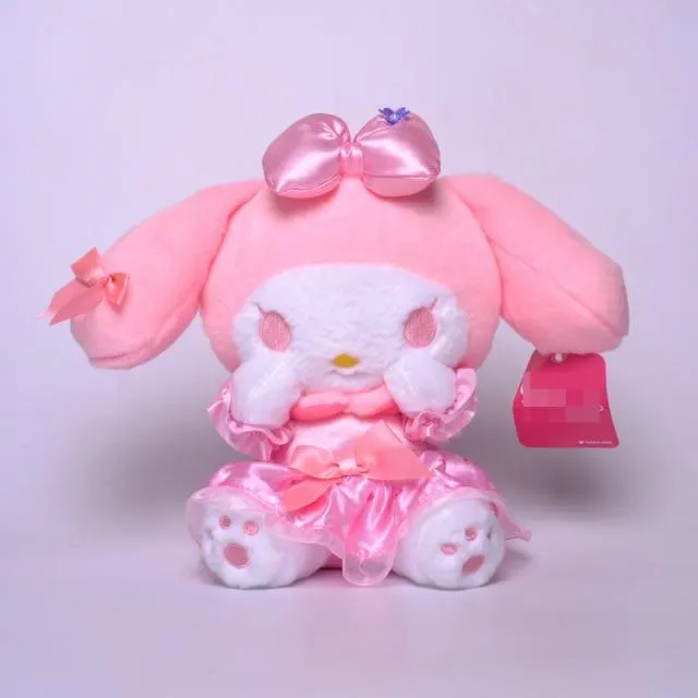 23cm Cartoon Stuffed Animals Kuromi My Melody Cinnamoroll Plush Toy Anime Kawaii Cute Soft Plushie Appease Girls Doll Toys Gifts