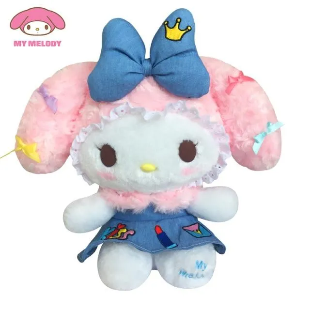 23cm Cartoon Stuffed Animals Kuromi My Melody Cinnamoroll Plush Toy Anime Kawaii Cute Soft Plushie Appease Girls Doll Toys Gifts