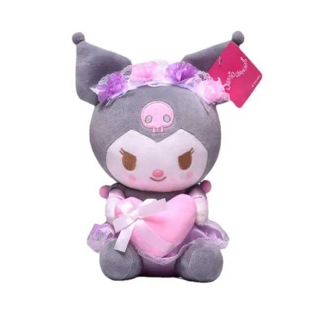 23cm Cartoon Stuffed Animals Kuromi My Melody Cinnamoroll Plush Toy Anime Kawaii Cute Soft Plushie Appease Girls Doll Toys Gifts