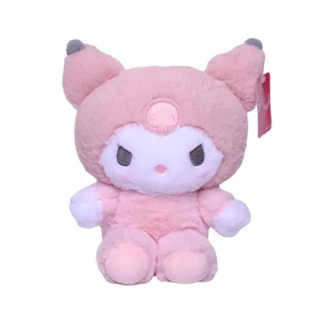 23cm Cartoon Stuffed Animals Kuromi My Melody Cinnamoroll Plush Toy Anime Kawaii Cute Soft Plushie Appease Girls Doll Toys Gifts