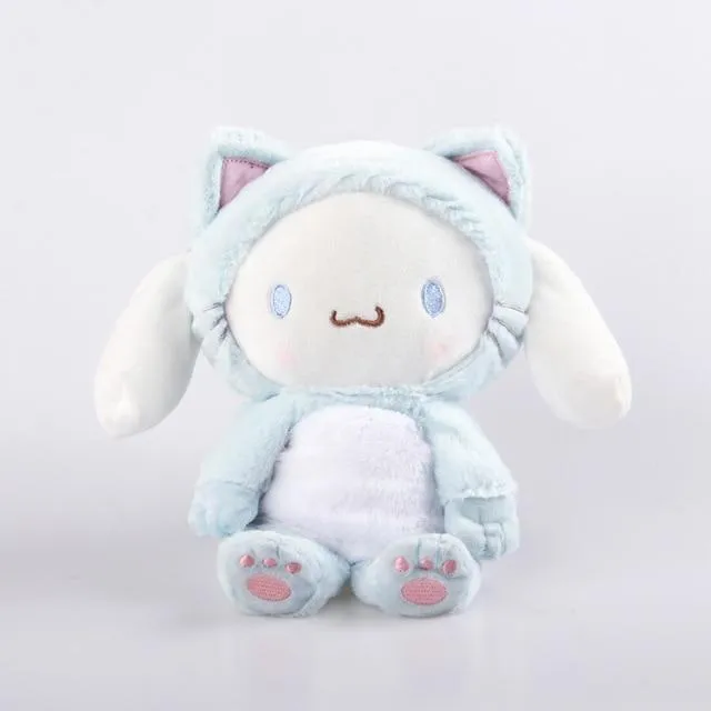 23cm Cartoon Stuffed Animals Kuromi My Melody Cinnamoroll Plush Toy Anime Kawaii Cute Soft Plushie Appease Girls Doll Toys Gifts