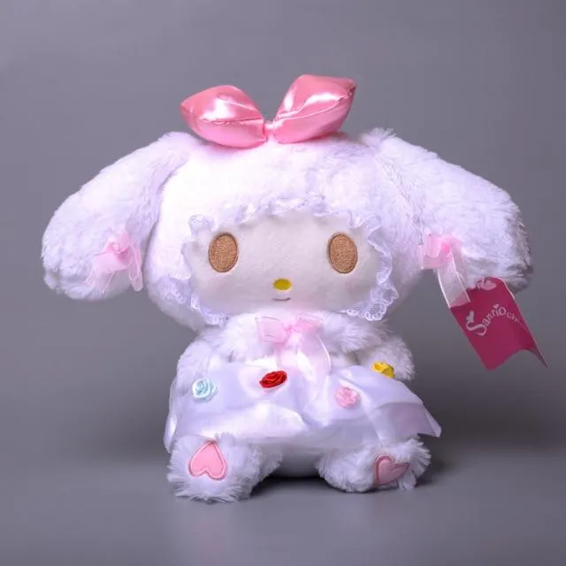 23cm Cartoon Stuffed Animals Kuromi My Melody Cinnamoroll Plush Toy Anime Kawaii Cute Soft Plushie Appease Girls Doll Toys Gifts