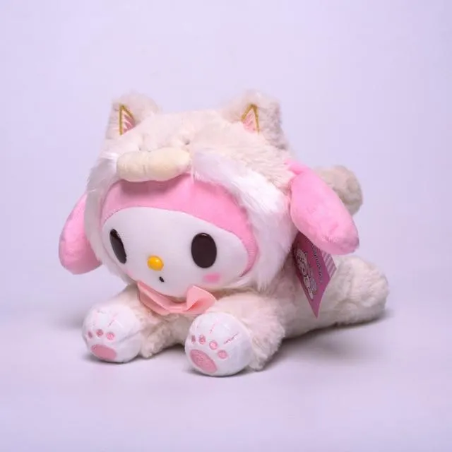 23cm Cartoon Stuffed Animals Kuromi My Melody Cinnamoroll Plush Toy Anime Kawaii Cute Soft Plushie Appease Girls Doll Toys Gifts