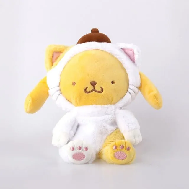 23cm Cartoon Stuffed Animals Kuromi My Melody Cinnamoroll Plush Toy Anime Kawaii Cute Soft Plushie Appease Girls Doll Toys Gifts