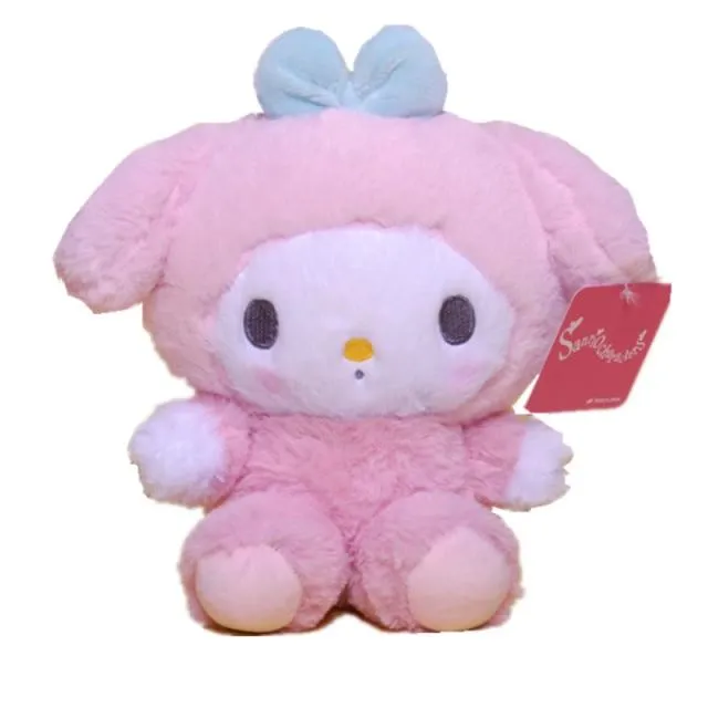 23cm Cartoon Stuffed Animals Kuromi My Melody Cinnamoroll Plush Toy Anime Kawaii Cute Soft Plushie Appease Girls Doll Toys Gifts