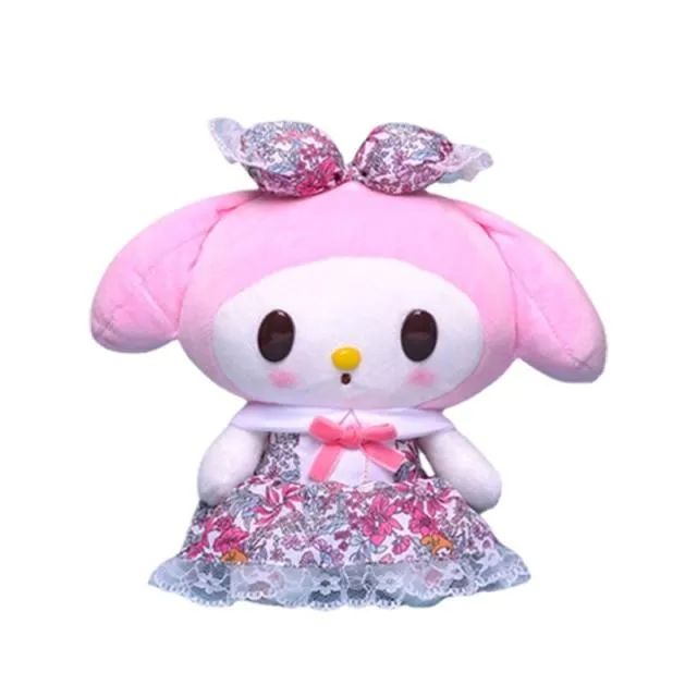 23cm Cartoon Stuffed Animals Kuromi My Melody Cinnamoroll Plush Toy Anime Kawaii Cute Soft Plushie Appease Girls Doll Toys Gifts