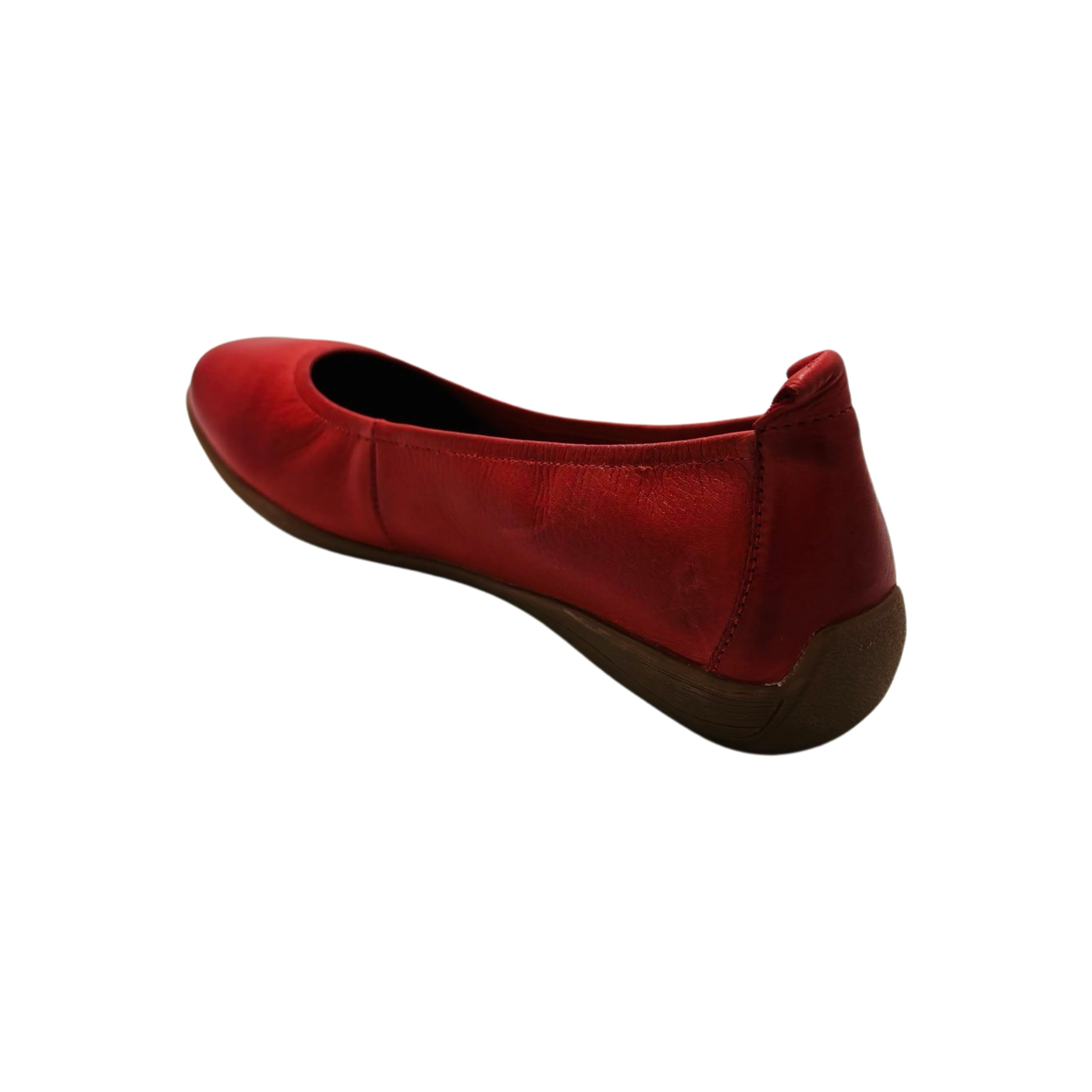 74801 Red Leather Flat