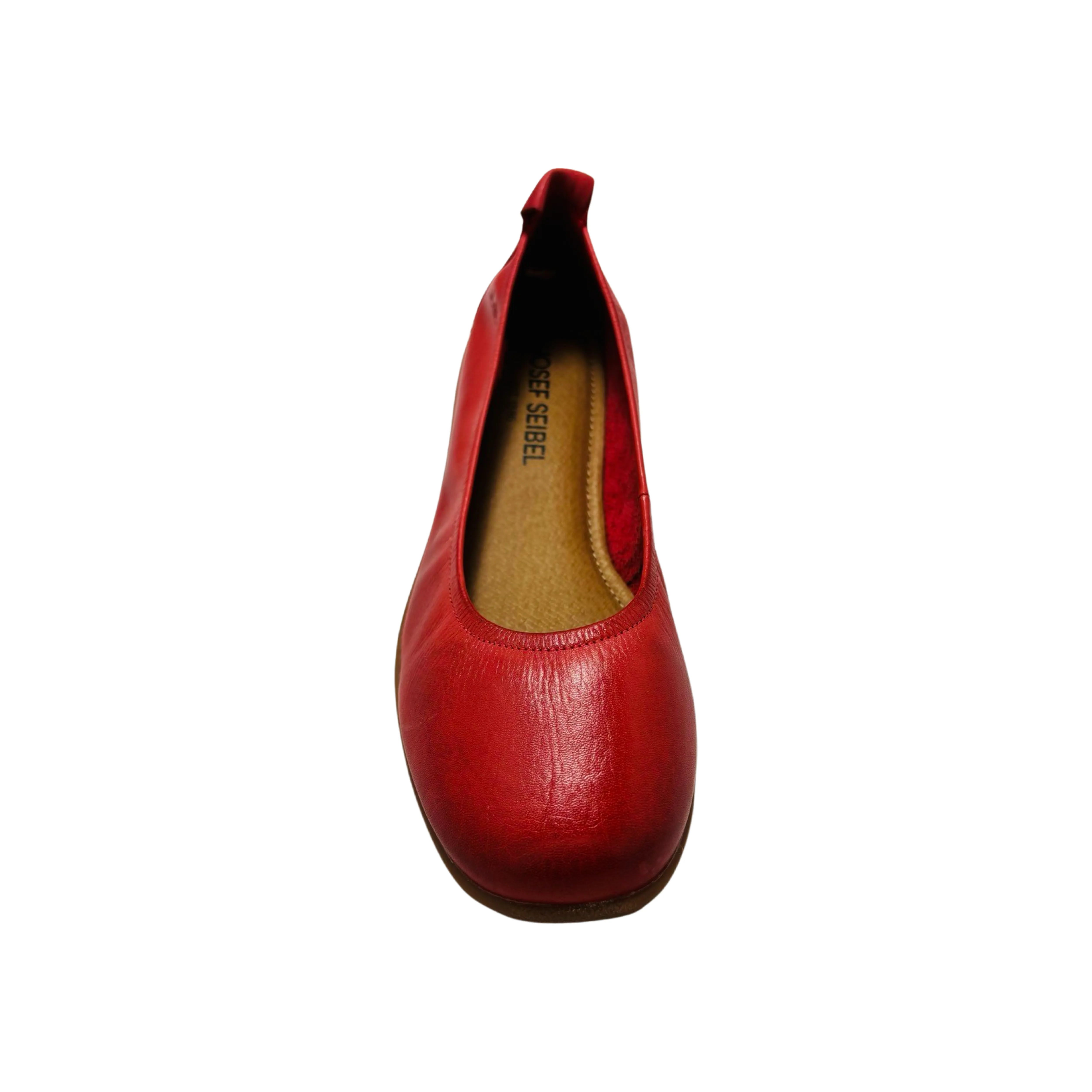 74801 Red Leather Flat