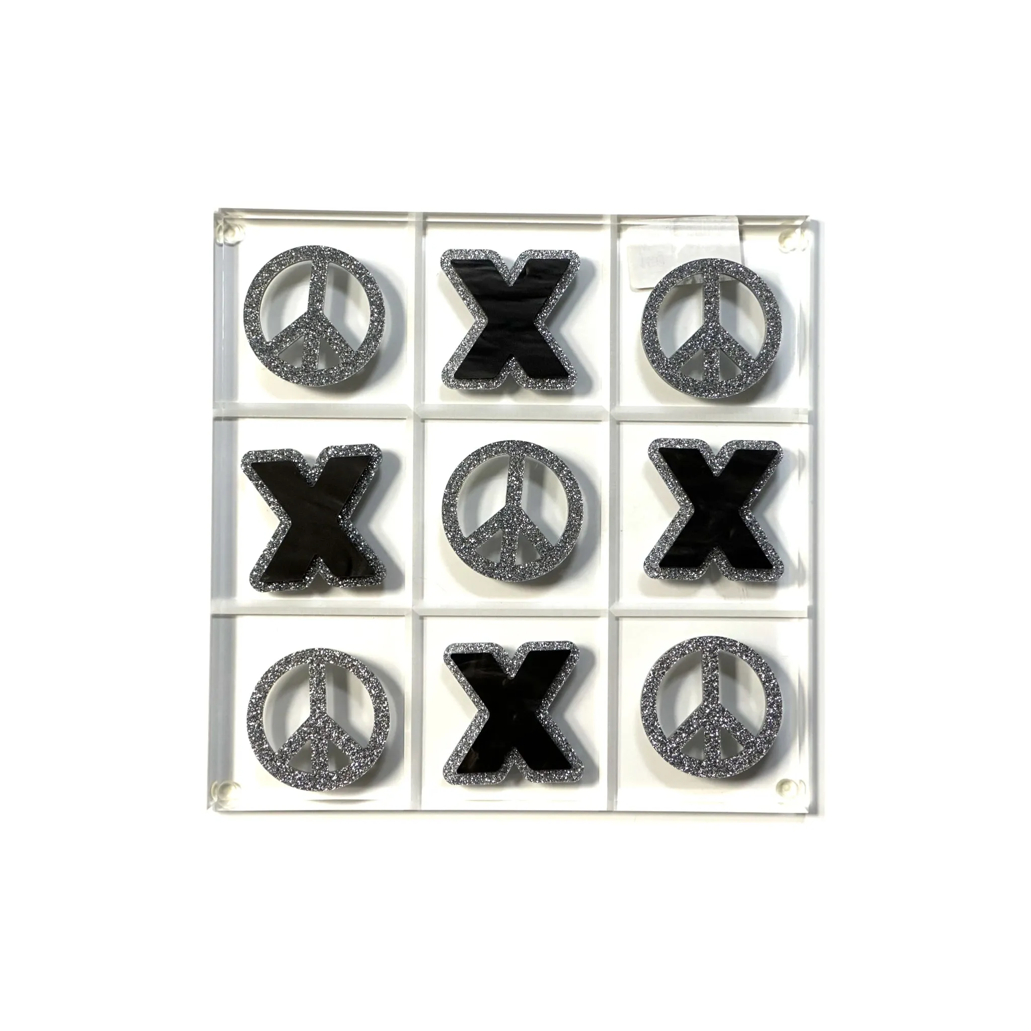 Acrylic Tic Tac Toe Peace X