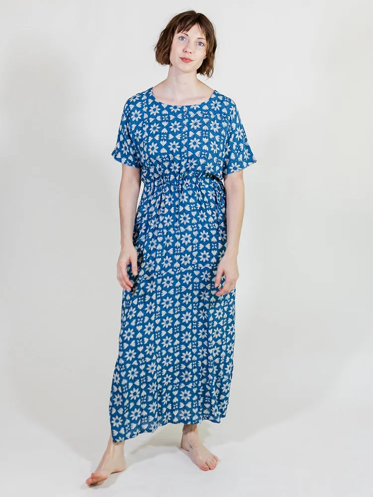 Aimee Maxi Dress - Indigo Heart Floral