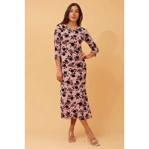 AINSLEY FLORAL MIDI DRESS