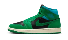 Air Jordan 1 Mid Lucky Green Aquatone