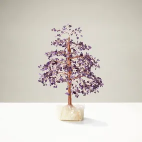 Amethyst Tree of Life on Quartz Cluster Base