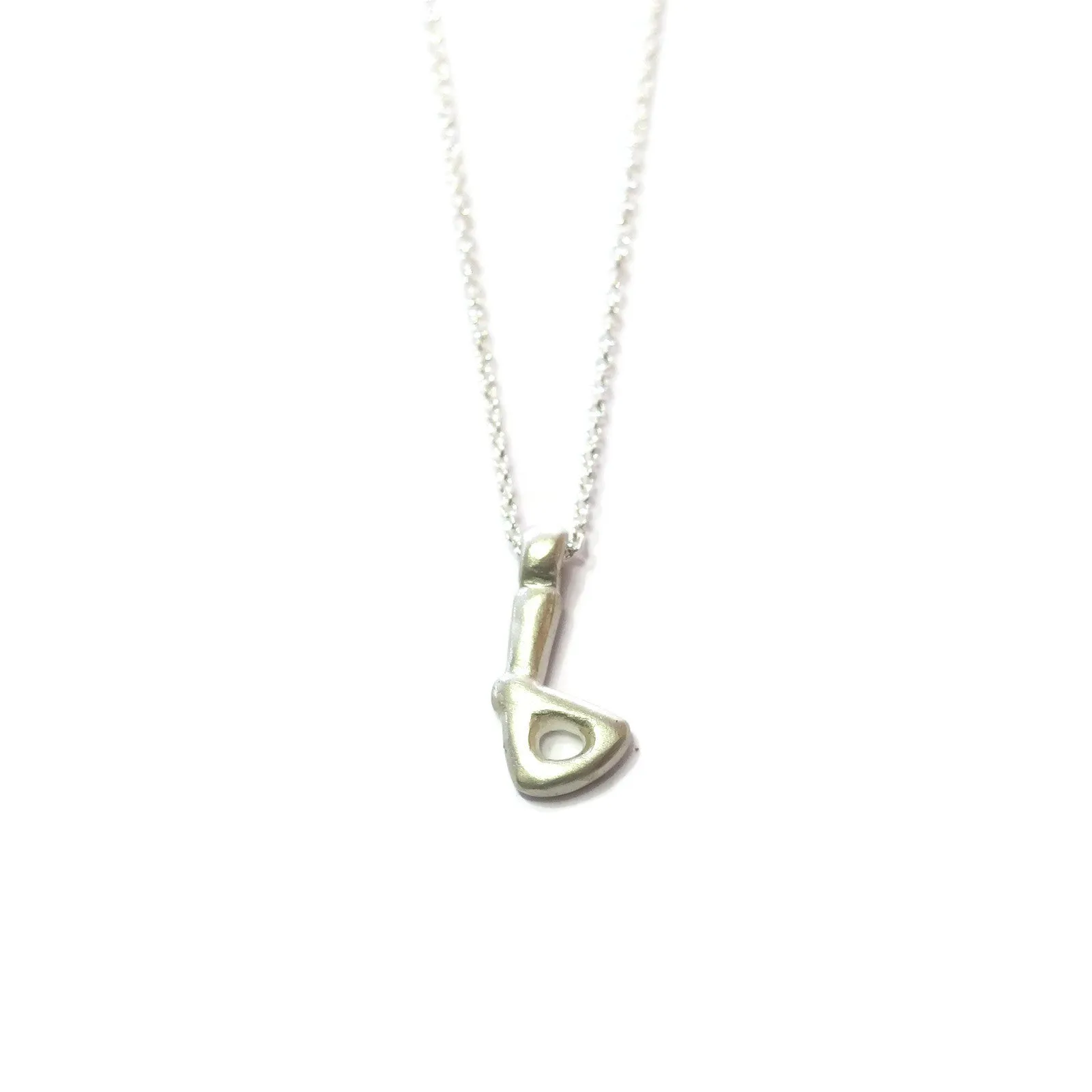 b - handwritten letter necklace