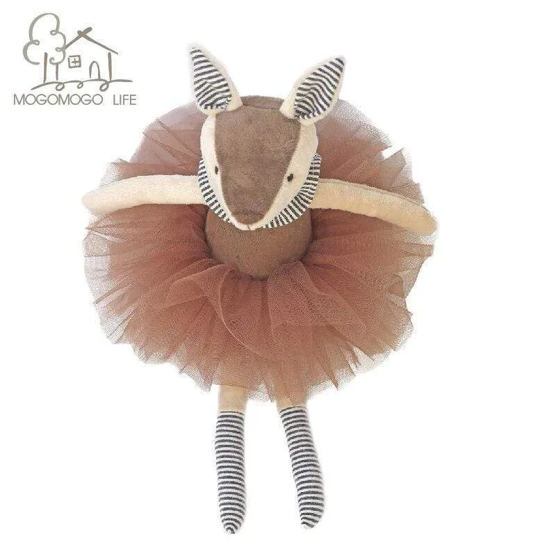 Ballerina Xmas Deer in Tutu Plush Deer Toy MOGOMOGO Soft Stuffed Animal Doll Decorative Luxury Toys Home Accessories