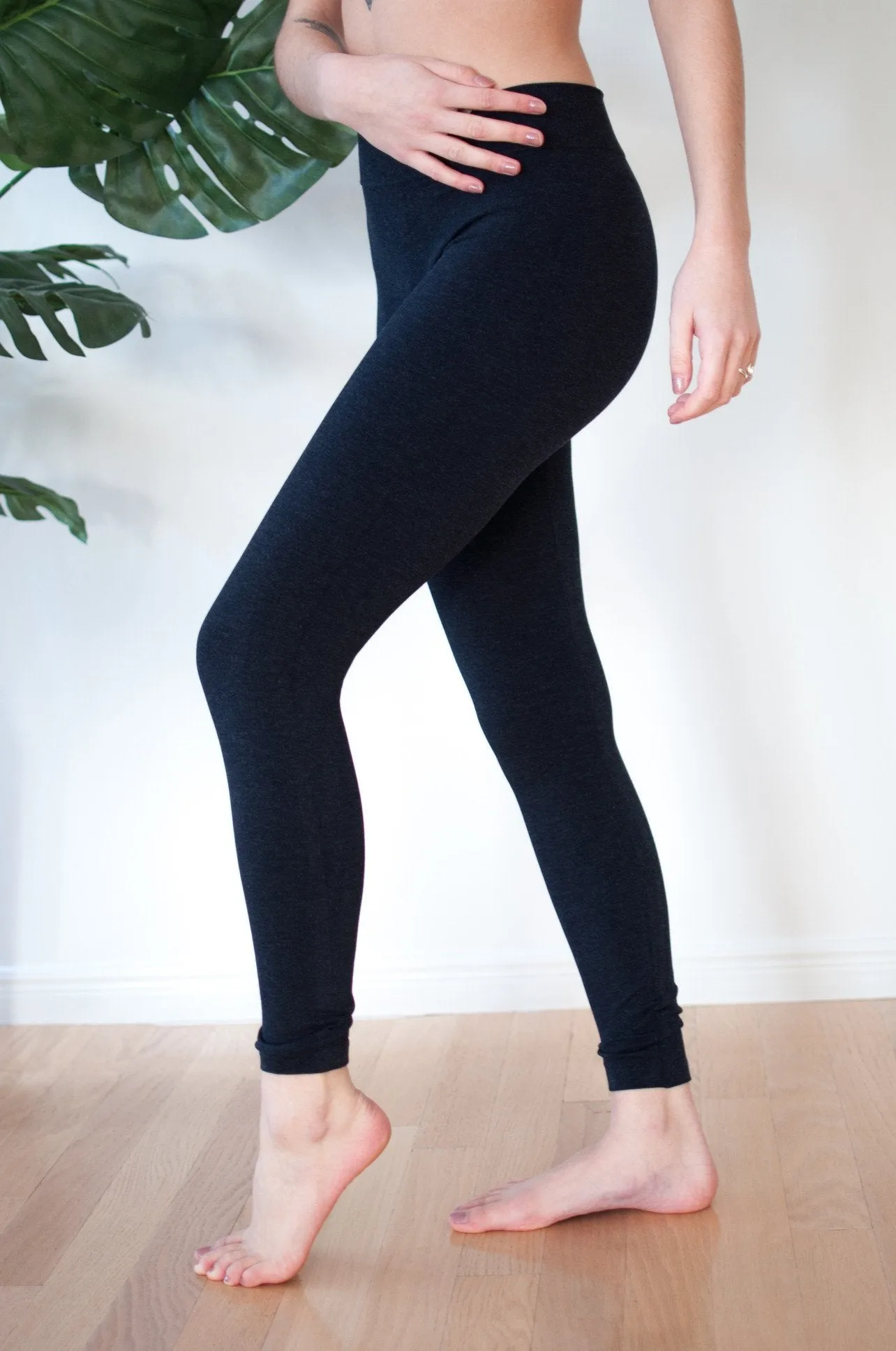 Bamboo Heathered Leggings