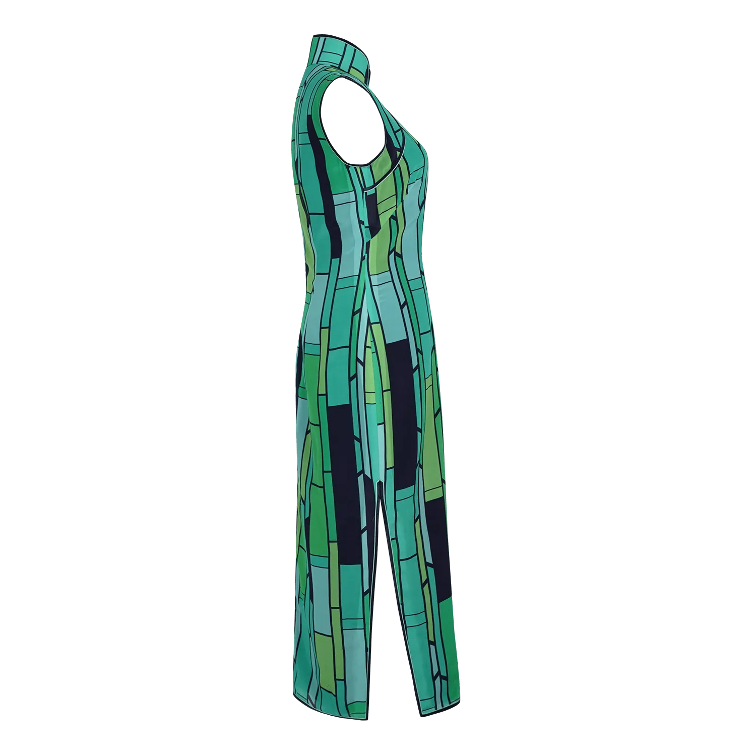 【BAMBOO】100% Silk Cheongsam (Sleeveless)