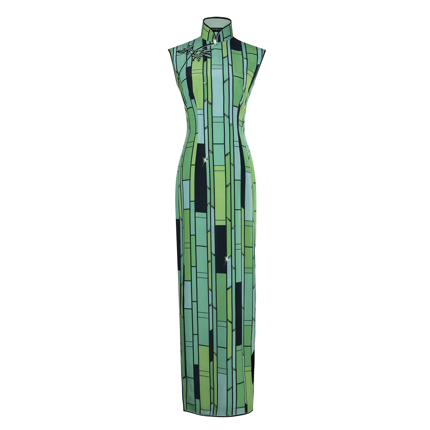 【BAMBOO】Masterpiece Collection Haute Couture 100% Silk Cheongsam (Sleeveless/Tailored Fit)