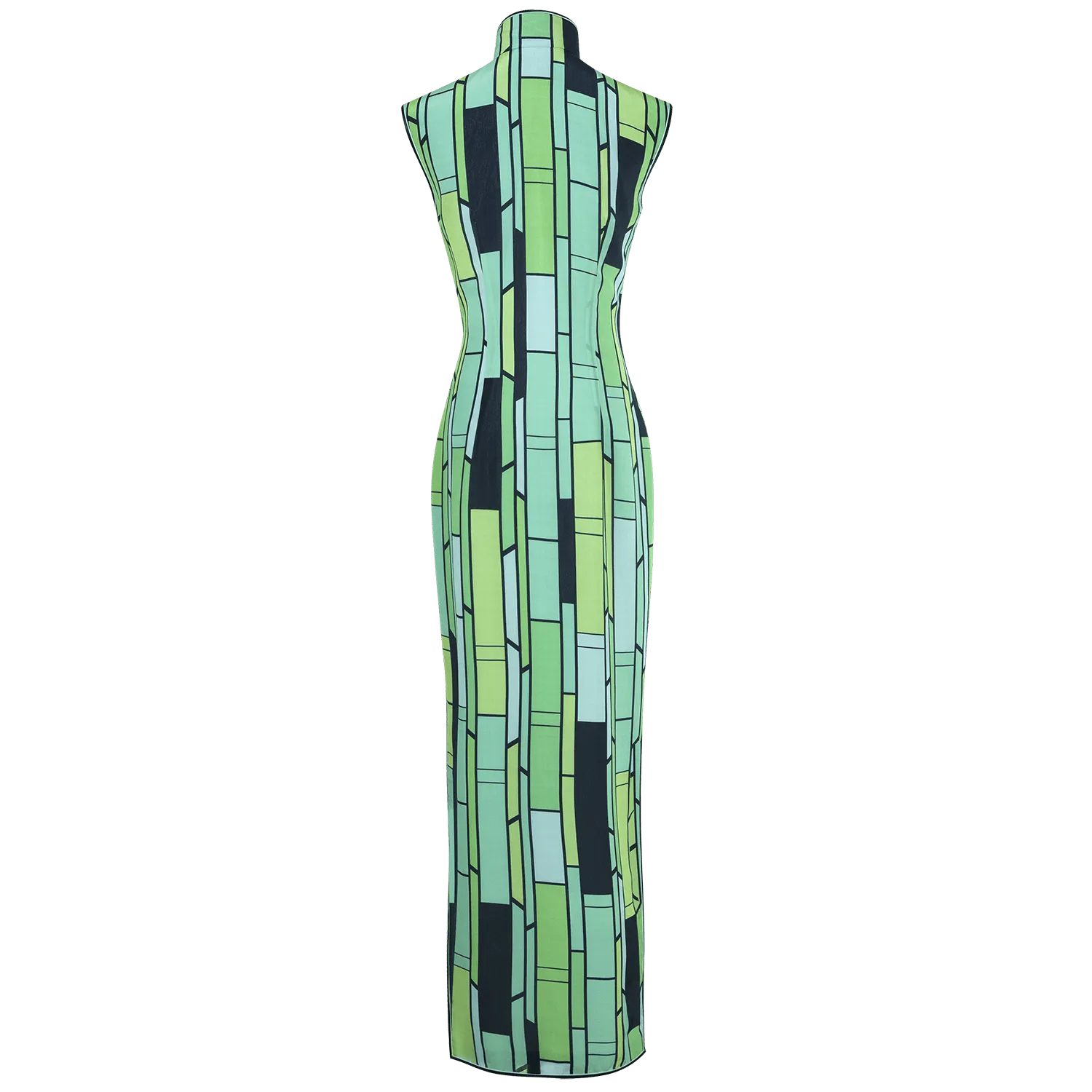 【BAMBOO】Masterpiece Collection Haute Couture 100% Silk Cheongsam (Sleeveless/Tailored Fit)