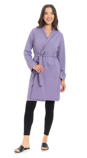 Bathrobe - purple haze - organic cotton