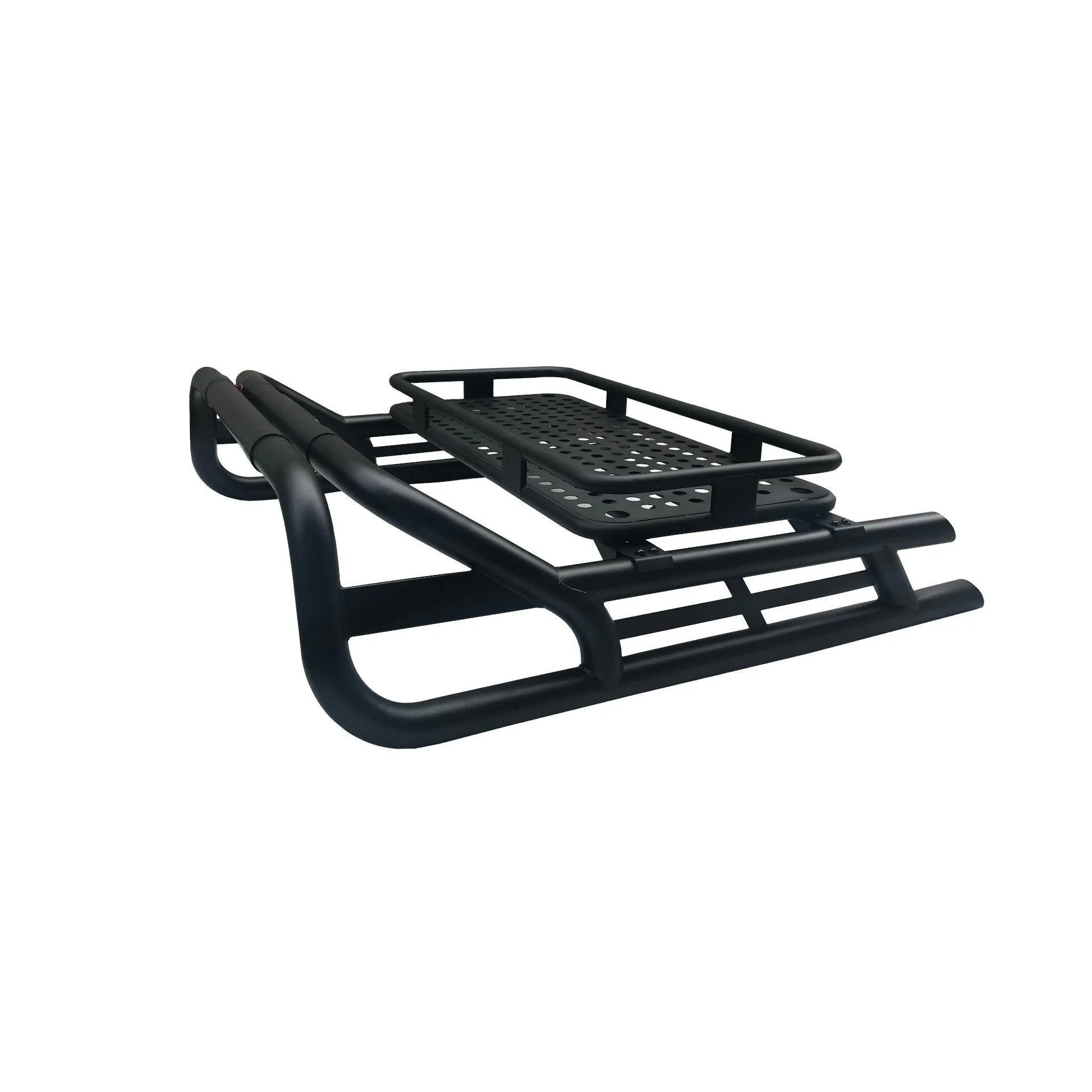 Black SUS201 Long Arm Roll Bar inc Cargo Basket Rack for Nissan Navara NP300 15 