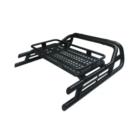 Black SUS201 Long Arm Roll Bar with Cargo Basket Rack for Mitsubishi L200 15 