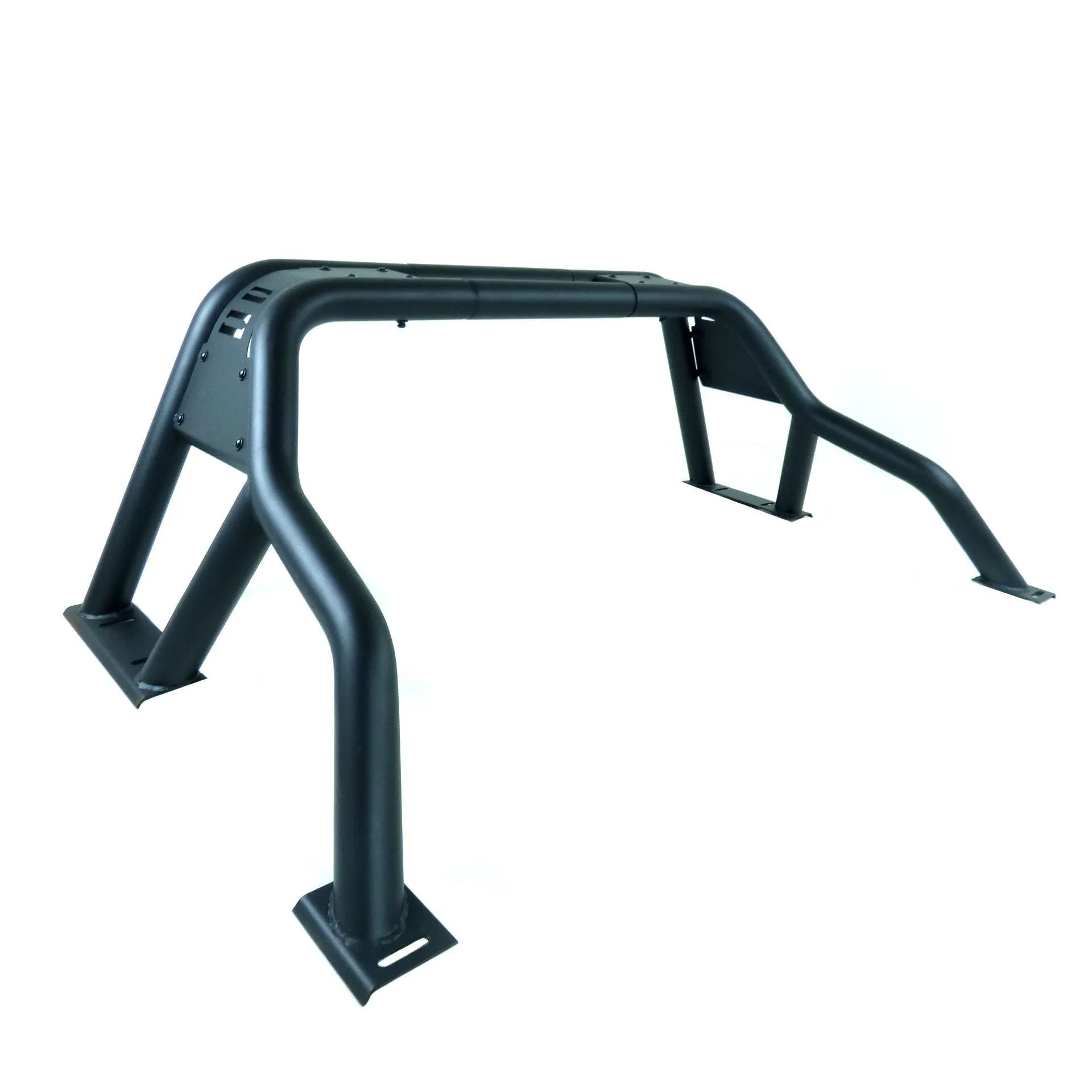 Black SUS201 Short Arm Roll Sports Bar for the Nissan Navara D40 06-15