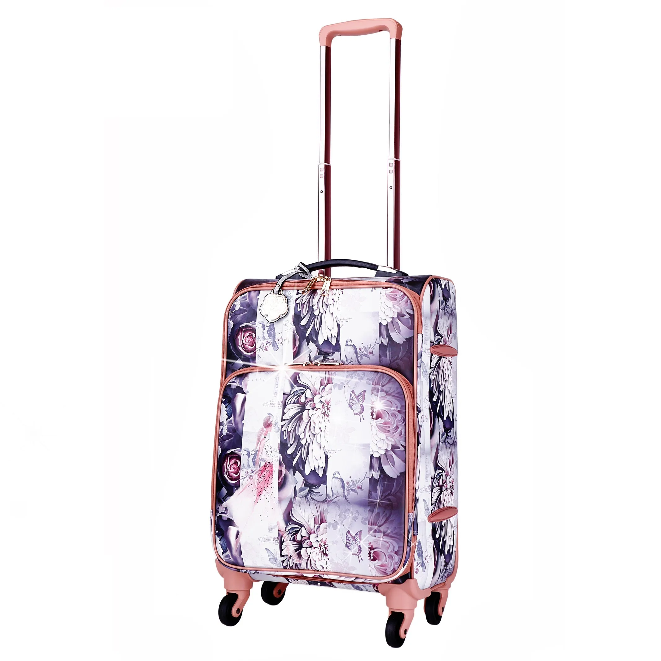 Blossomz Carry-On Wheeled Luggage