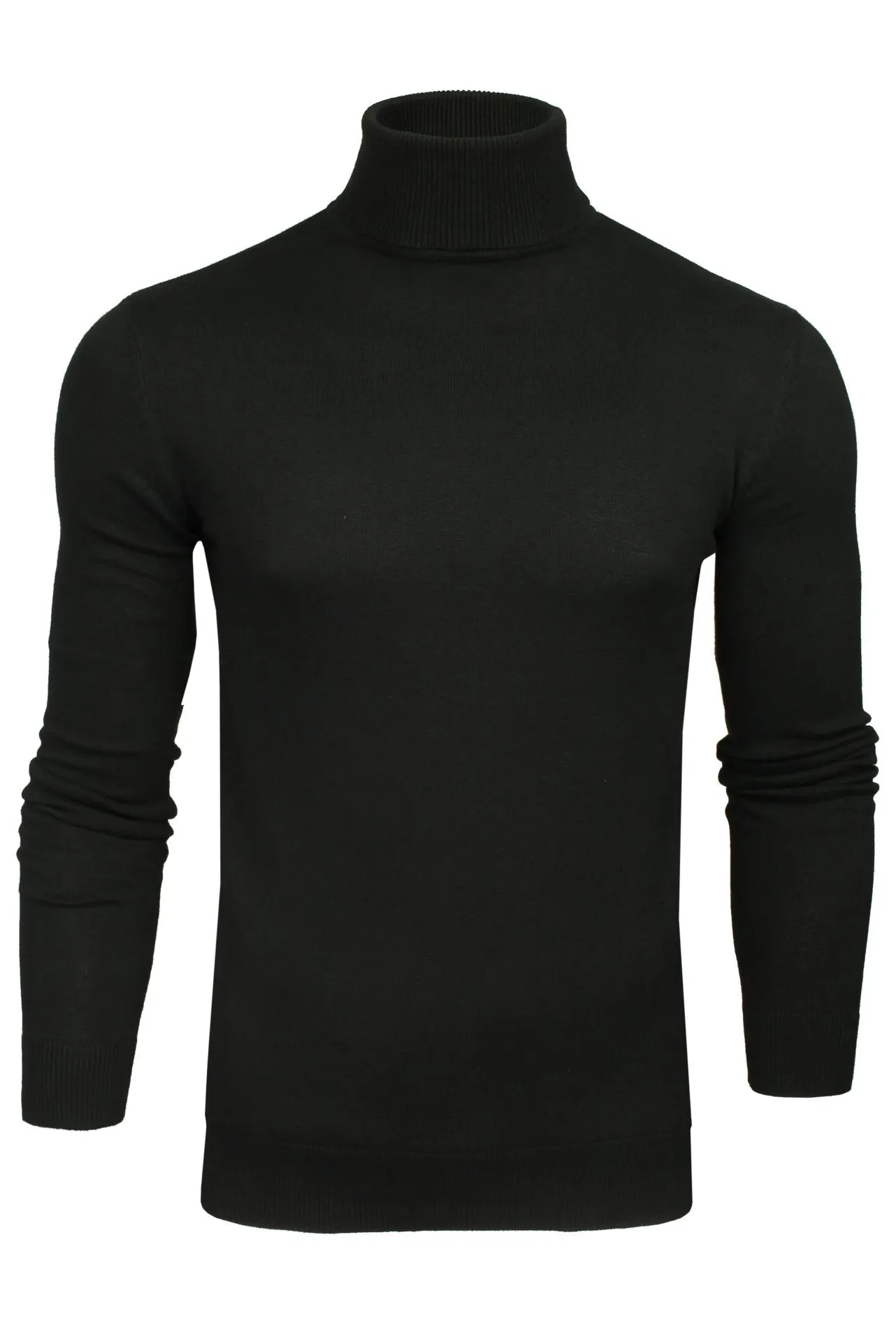 Brave Soul Mens Polo Roll Neck Jumper Hume