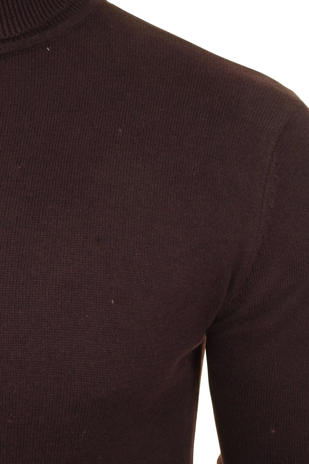 Brave Soul Mens Polo Roll Neck Jumper Hume