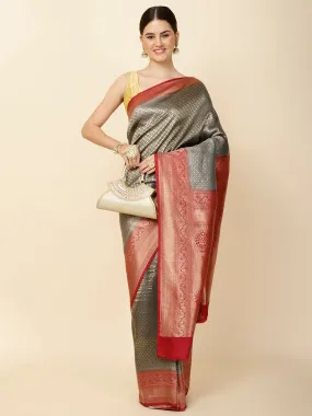 Brocade Zari Jaal Woven Handloom Saree