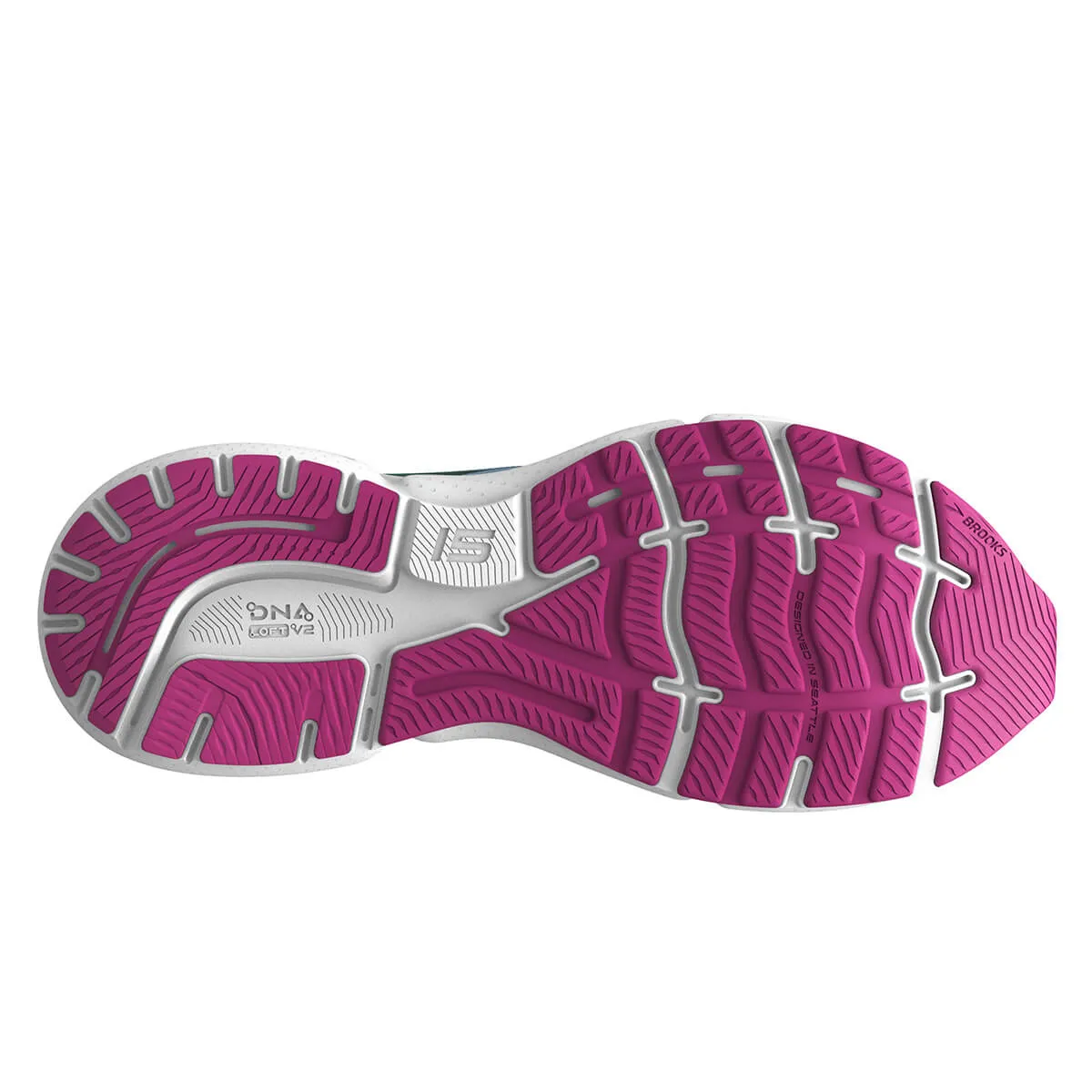 Brooks Ghost 15 Womens | Blue Bell/black/pink