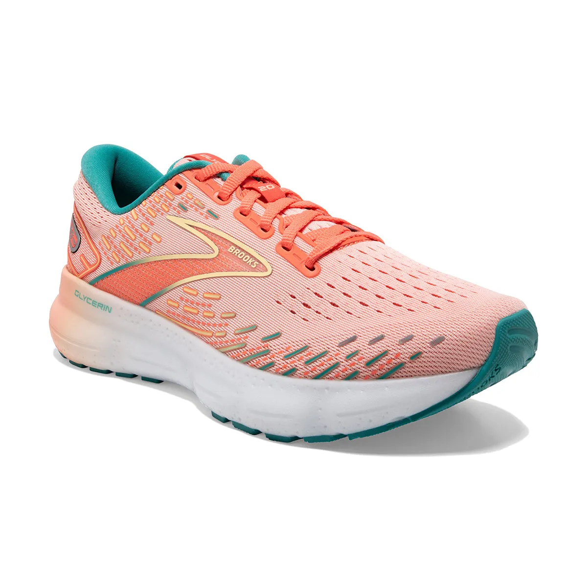 Brooks Glycerin 20 (Women's) - Tropical Peach/Fusion Coral