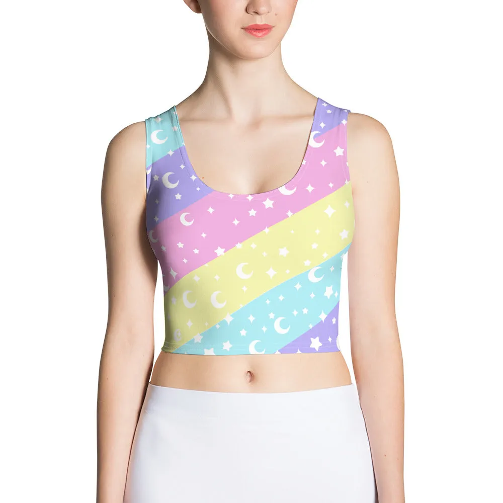 Cosmic Rainbow Crop Top