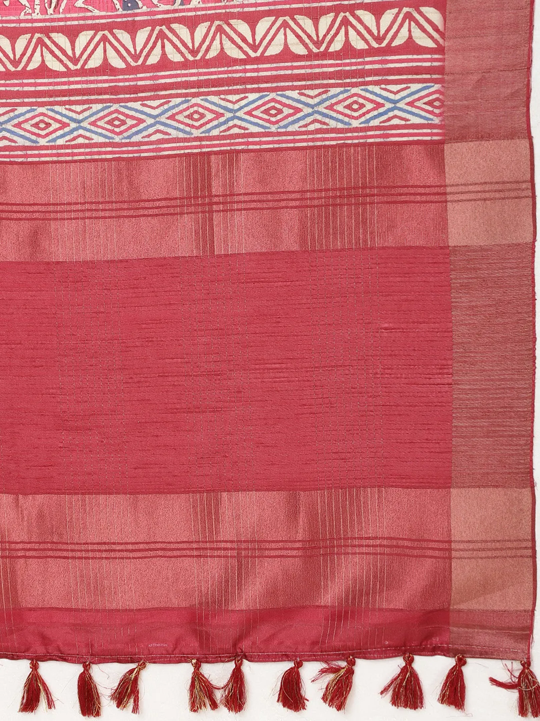 Digital Floral Print Handloom Saree