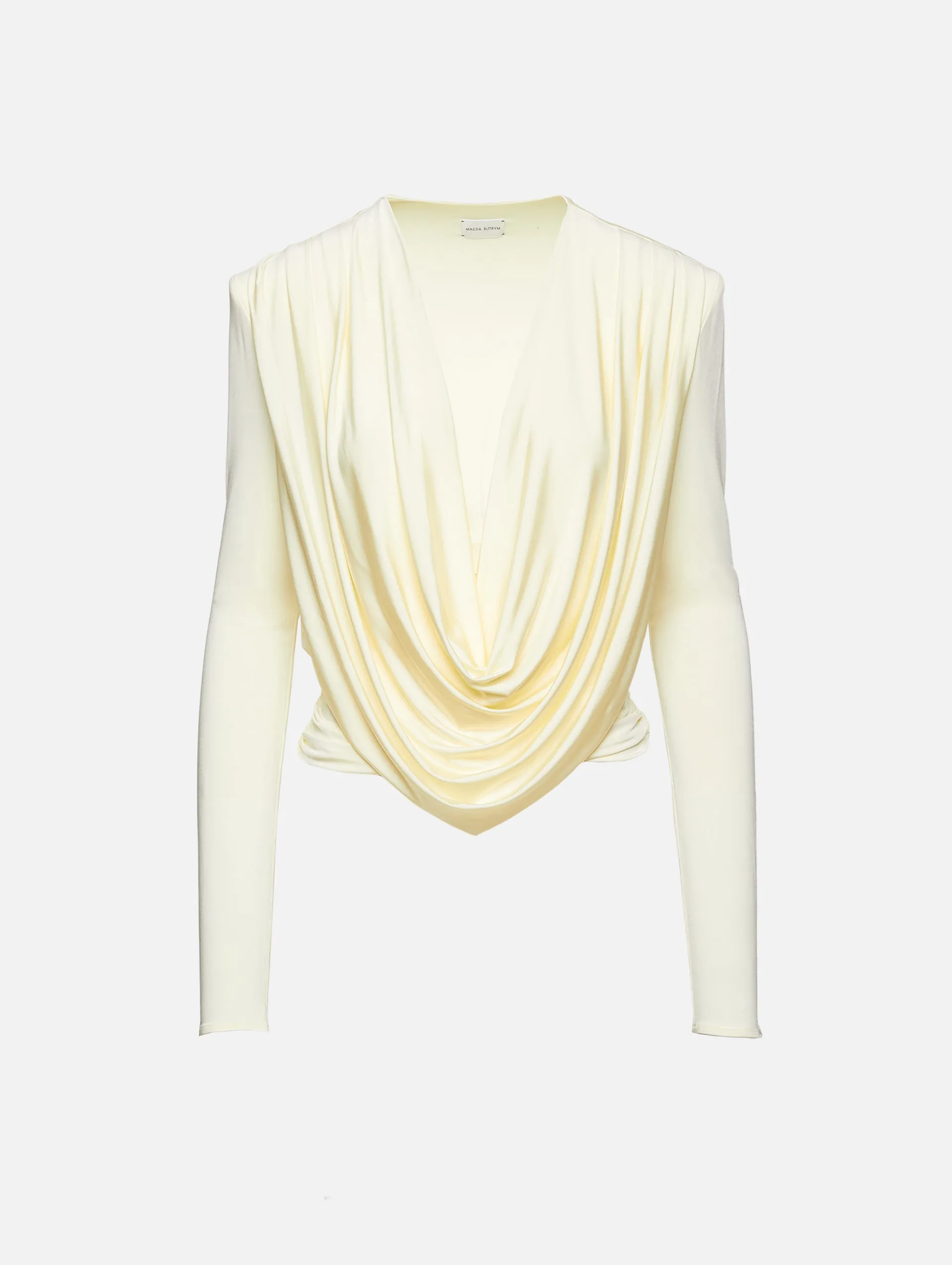 Draped Jersey Blouse