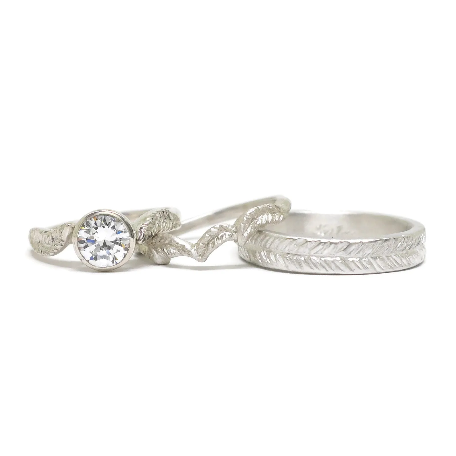 e. scott nuptials... The Bohemian Curved Wedding Ring