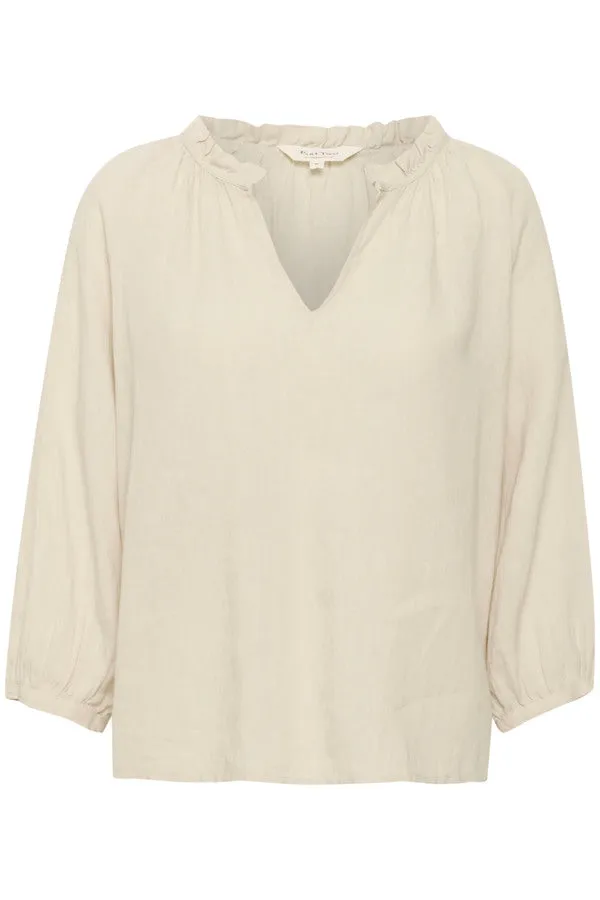 ELODY LINEN BLOUSE (FRENCH OAK) - PART TWO