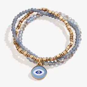 Evil Eye Stretch Bracelet Trio