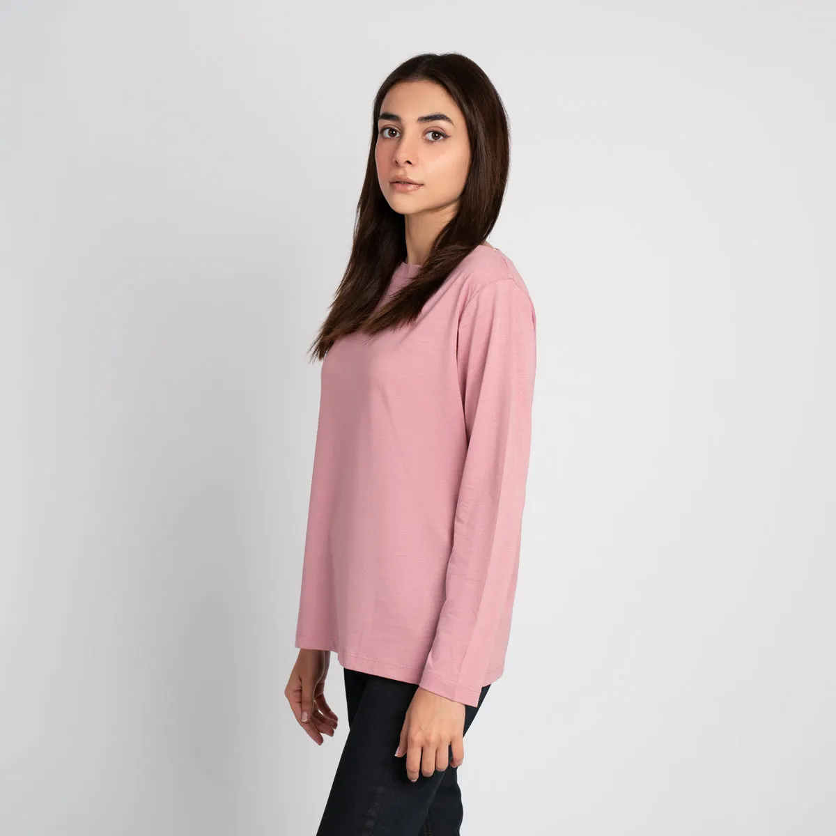 Full Sleeve Boat Neck T Shirt - HSSW1230001