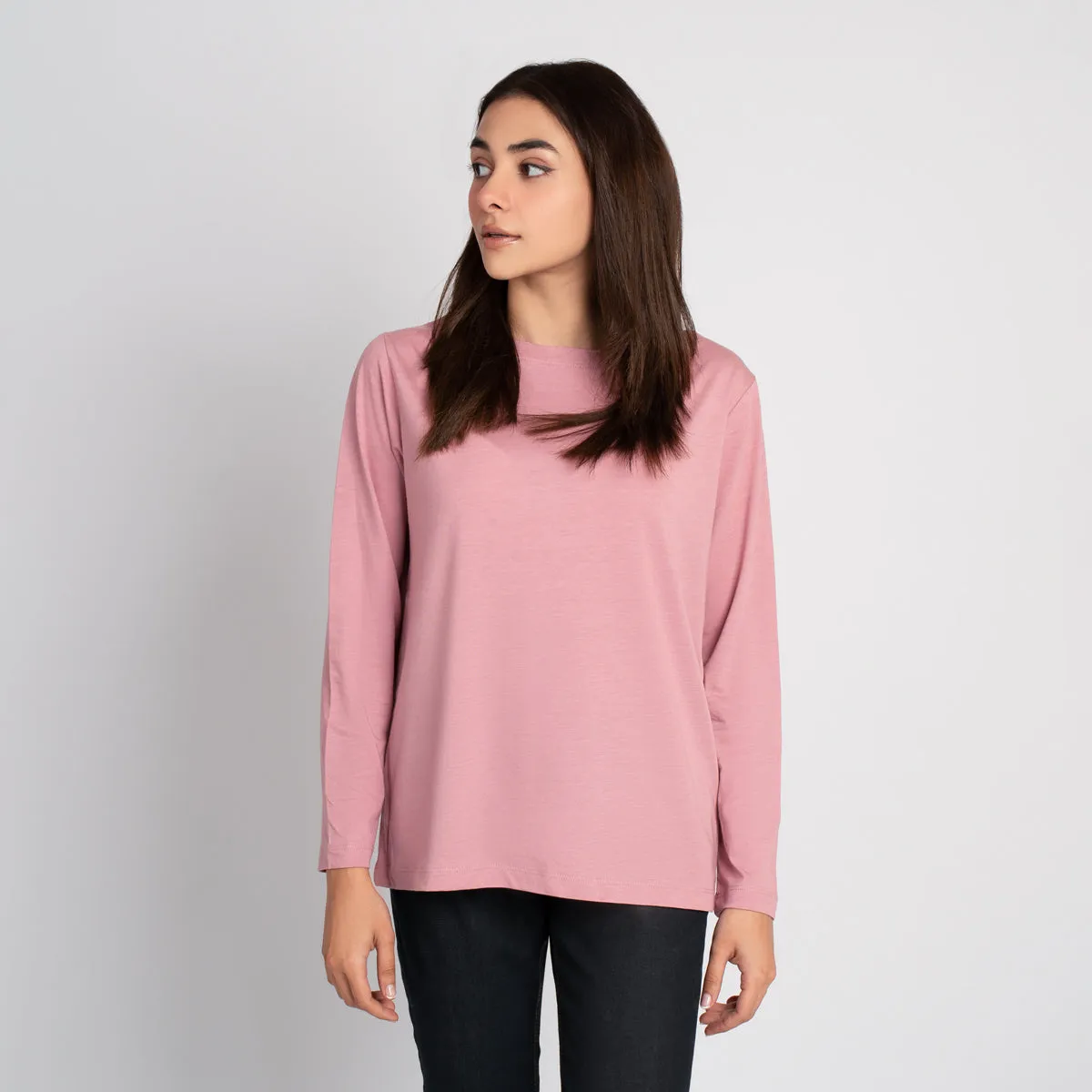 Full Sleeve Boat Neck T Shirt - HSSW1230001