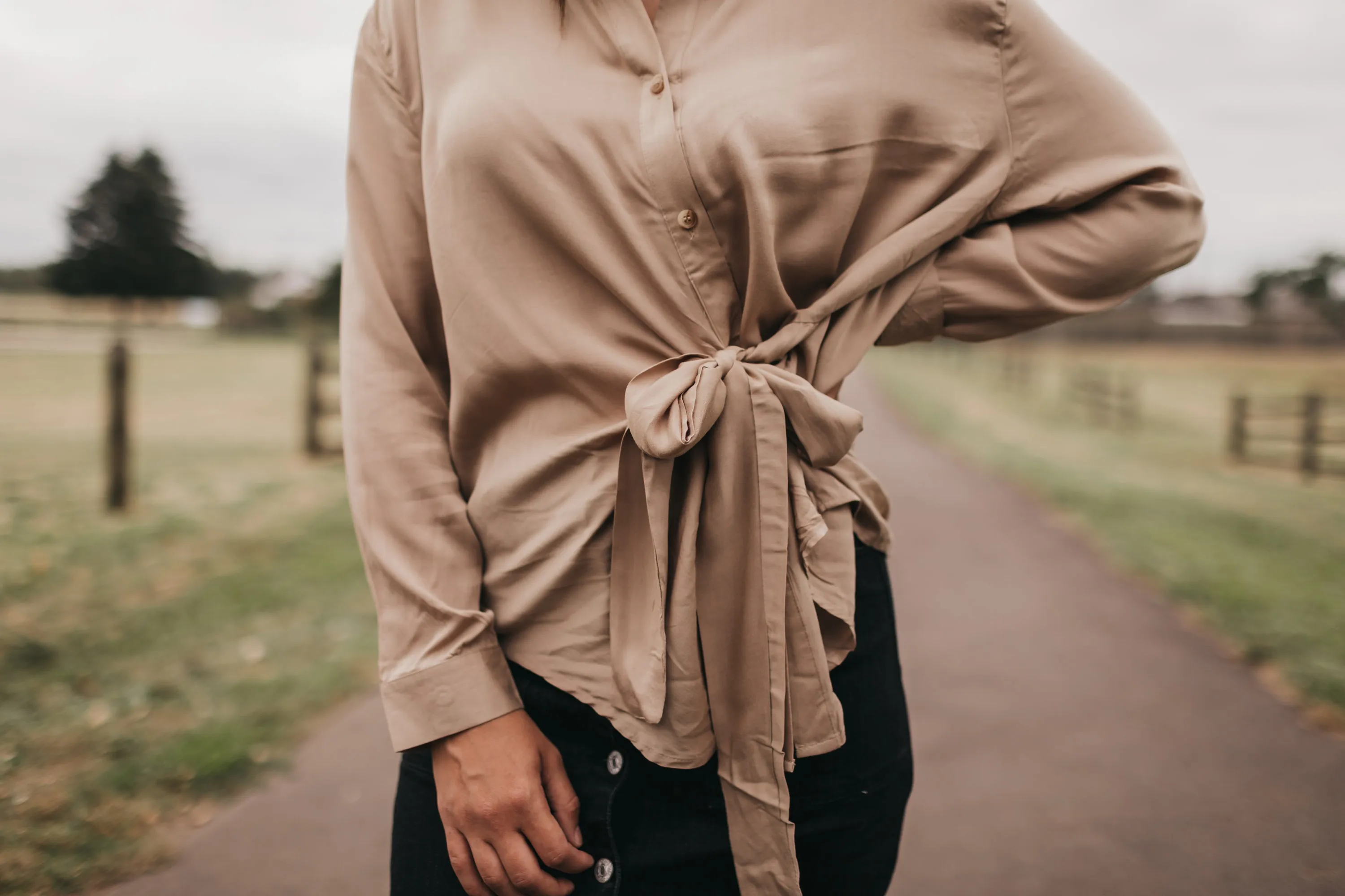 Gabi Bow Tie Blouse