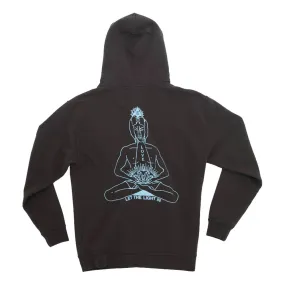 GOOD MORNING TAPES INNER PEACE PULLOVER HOOD-CHARCOAL