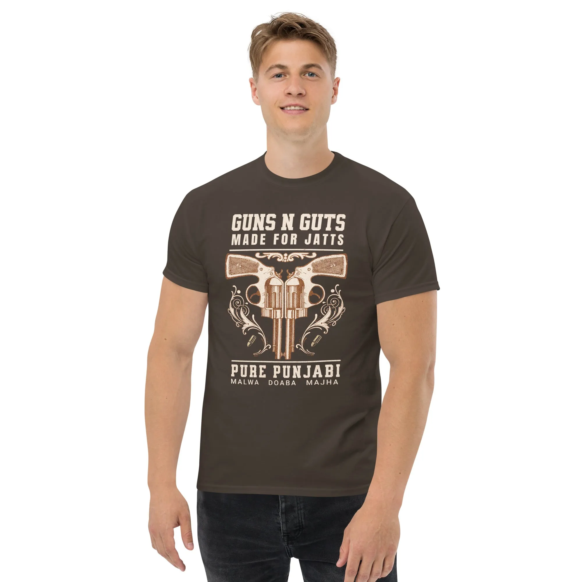 Guns and Guts Men's classic tee