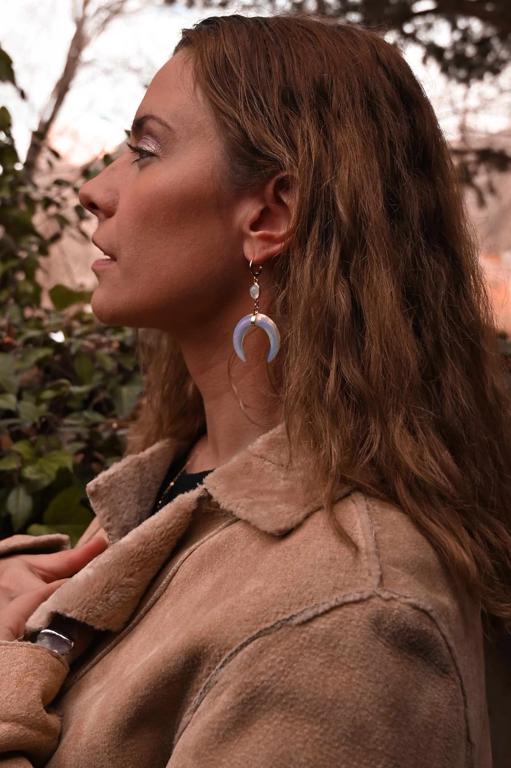 Inner Peace Opalite & Moonstone Earrings