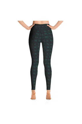 Jade & Black Yoga Leggings