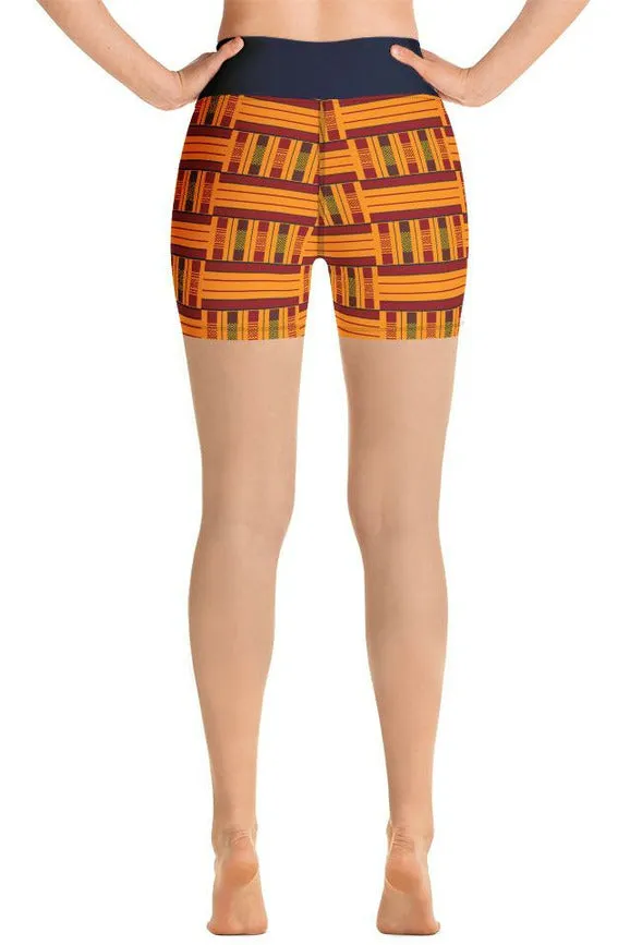 Kente Yoga Shorts