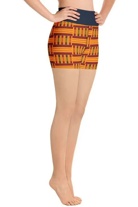 Kente Yoga Shorts